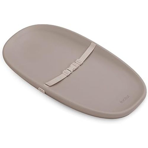 Evolur Eva Baby Changing Pad in Oat, Soft, Lightweight and Portable Changing Pad, Fits All Changing Table, Waterproof Firm Padding