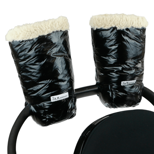 7 A.M. Enfant Warmmuffs - Black Polar
