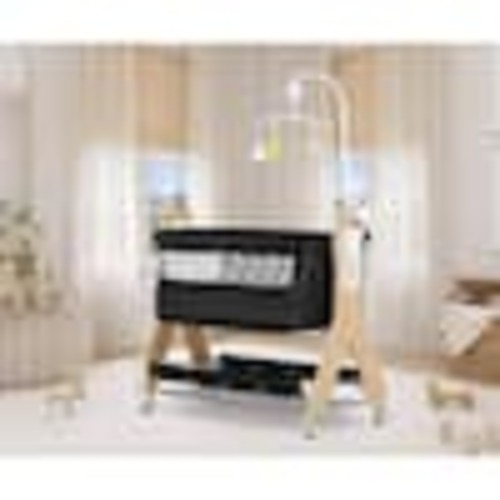 Dream On Me Black Horton Bassinet and Bedside Sleeper 3992-BLK