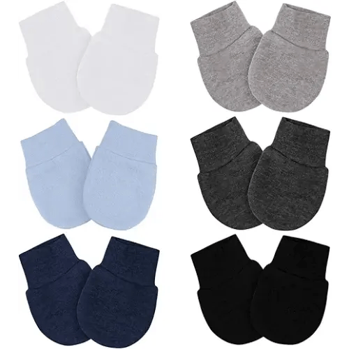 Baby Mittens No Scratch Mittens Infant Soft Gloves Mittens for 0-6 Months Boys Girls