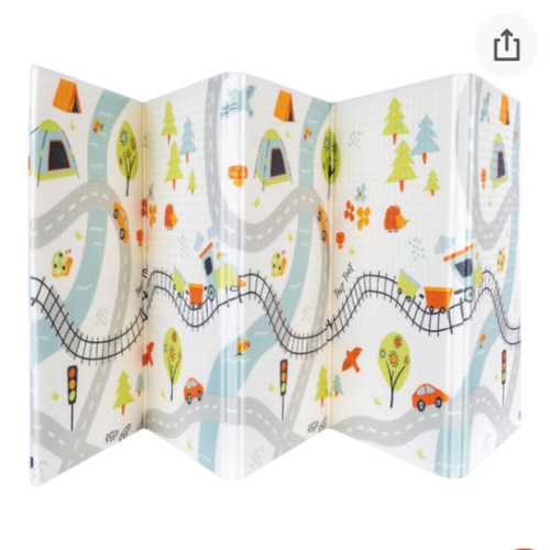 Reversible Floor Mat | Cars & Roads