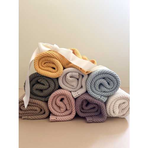 KNIT BABY BLANKET | Heirloom Knit Blanket | Newborn Gift | Baby Shower Gift | Baby Sprinkle Gift