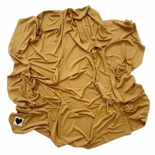 Jersey Stretch Swaddle, Ochre