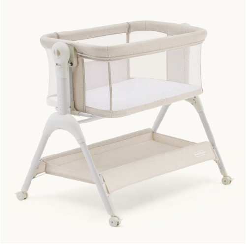 HARPPA Cuddly Sway | 3-in-1 Rocking Baby Bassinet & Bedside Sleeper with Anti-Reflux Mattress for Newborns | Attaches to Bed, Adjustable Height, Tool-Free Setup, Portable Wheels, CPSC Certified, Gentle Rocking Motion | Ideal for Infants, Safe Co-Sleeping