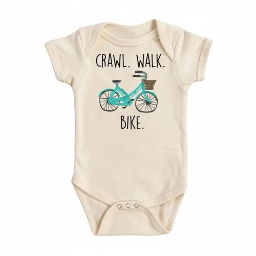 Bicycle Blue Baby Onesie® Newborn Cotton Bodysuit Baby Shower Gift