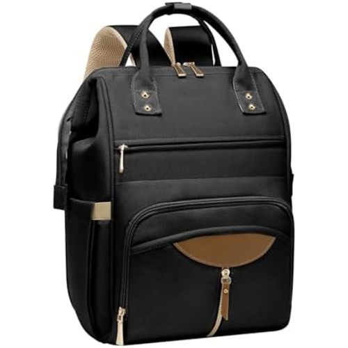 Bopeep Nappy Changing Bag, Multifunctional Waterproof Travel Diaper Bag Backpack with Diaper Changing Pad Baby Care Bag with Stroller Straps Baby Stuff Travel Backpack
