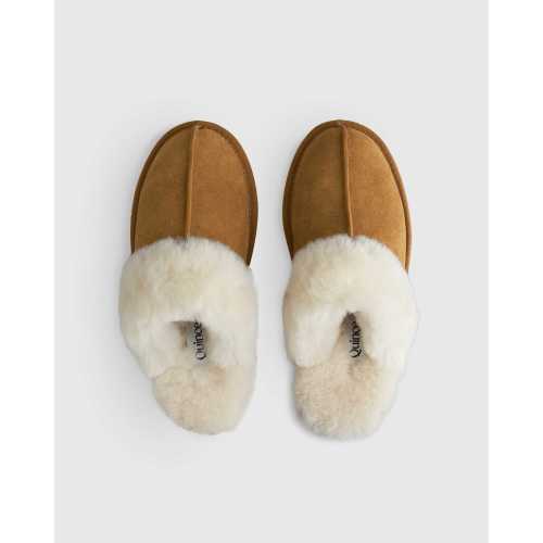 Australian Shearling Scuff Slipper in Pecan