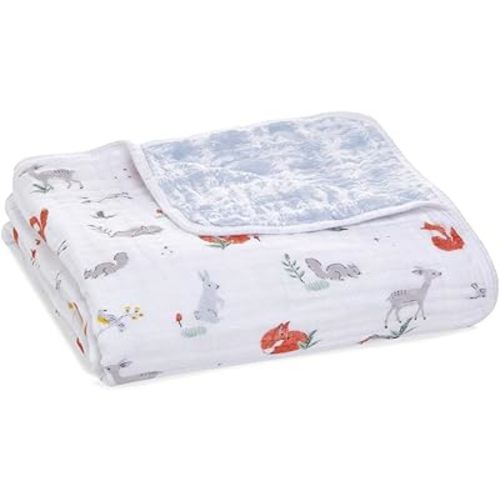 aden + anais Dream Blanket, Boutique Muslin Baby Blankets for Girls & Boys, Lightweight Newborn Nursery & Crib Blanket, Unisex Toddler & Infant Bedding, Shower & Registry Gift, Naturally