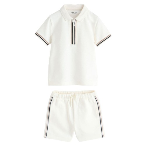 Kids' Zip Polo & Shorts Set