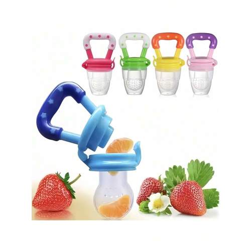 Baby Food Feeder Silicone Fresh Fruit Feeder Teether Teething Toy For Toddlers & Infants, 2pcs | SHEIN USA