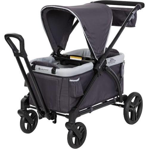 Baby Trend Expedition 2-in-1 Push/Pull Wagon with Canopy, Liberty Midnight