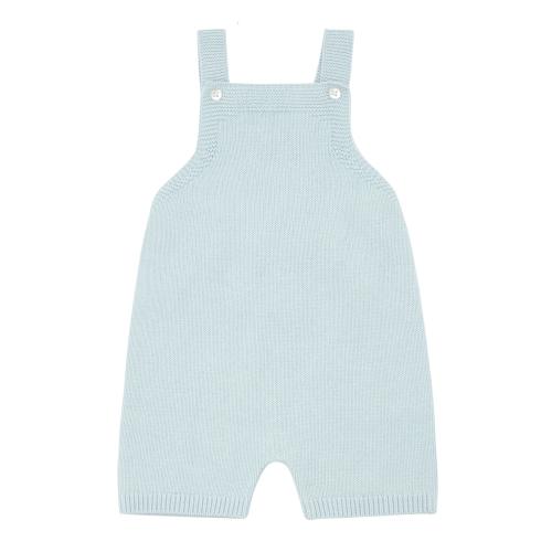 baby blue knit short overall