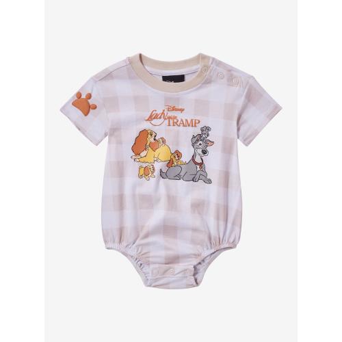Disney Lady and the Tramp Family Portrait Infant One Piece — BoxLunch Exclusive