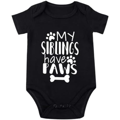 My Siblings Have Paws Baby Bodysuit I Love My Siblings Baby Bodysuits Babies Paws Clothes Unisex