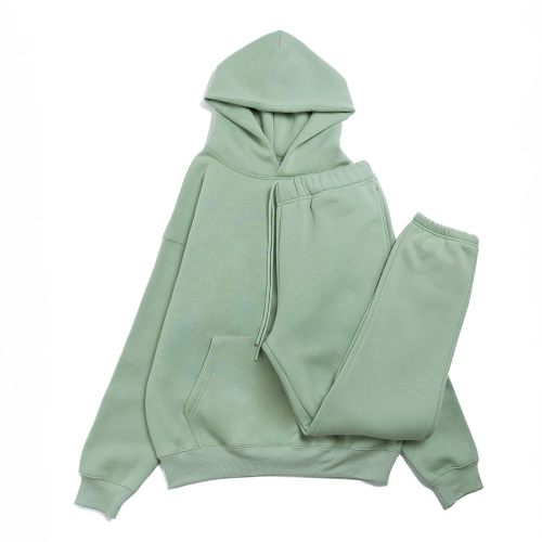 RIFLESSI Men's Women's Premium Heavyweight Cotton Fleece 2 Piece Hoodie Pullover Jogger Sweatsuit Tracksuit Set