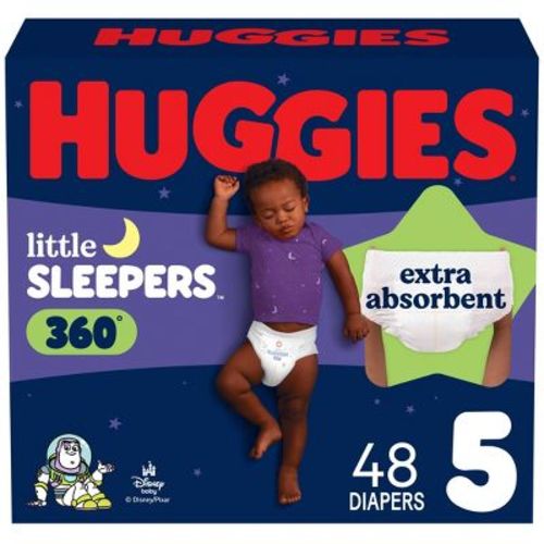 Huggies Little Sleepers 360 Pull On Nighttime Diapers - Size 5 - 48ct