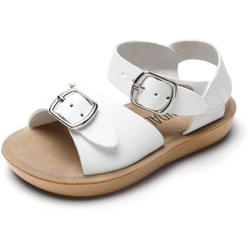 SANDALUP Summer Sandals w Double Buckle for Toddler Girls/Boys