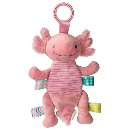 Mary Meyer Taggies Lizzy Axolotl Crinkie - Pink - Blue Leaf Houston