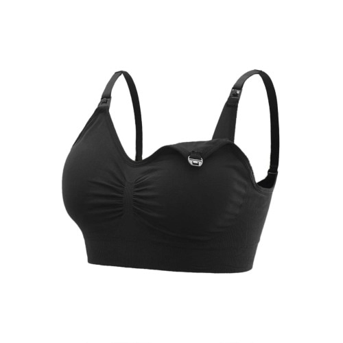 SHEIN Maternity 5pack Solid Ruched Nursing Bra For Mother | SHEIN USA