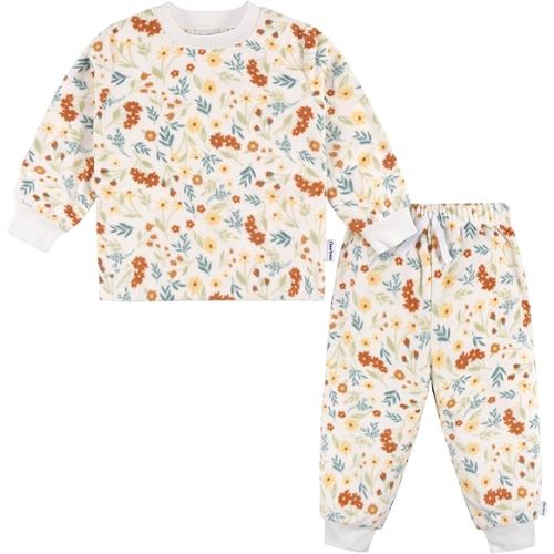Gerber Baby Girls' 2-Piece Fleece Pajamas Pants Set