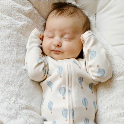 Hot Air Balloon | Organic Zipper Footie – L'ovedbaby