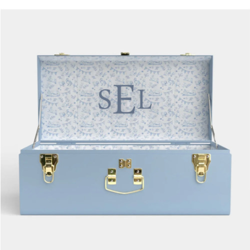 Petite Trunk - Light Blue - Petites at Play / Embroidery