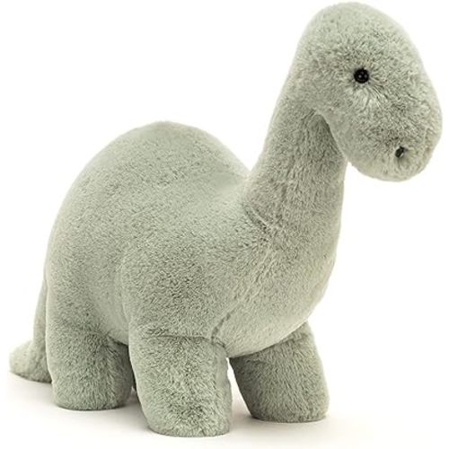 Jellycat Fossilly Brontosaurus Dinosaur Stuffed Animal, Medium 15.5 inches - Dinosaur Plush Toy - Classic Children's Gift