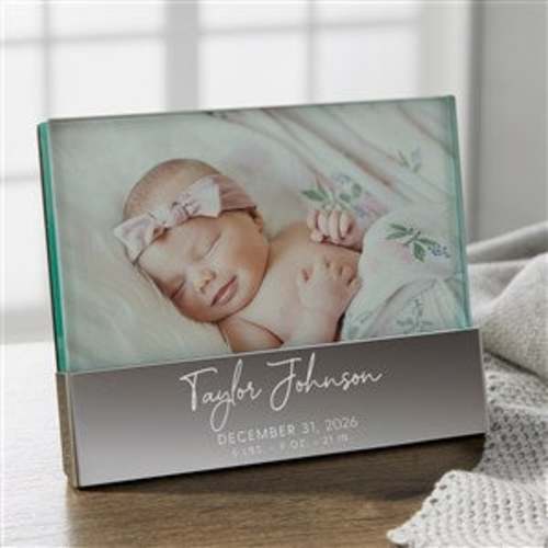 Custom Engraved Baby Name Picture Frame