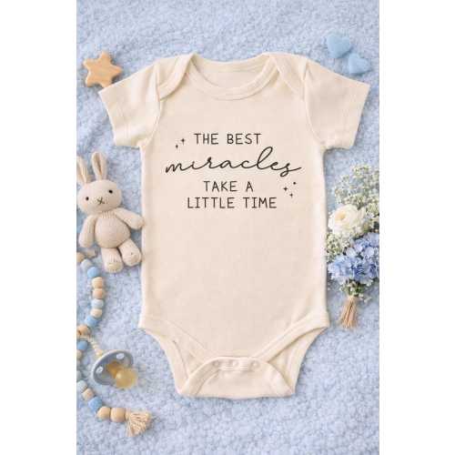 Little Miracles Custom Pregnancy Announcement Onesie® Outfit
