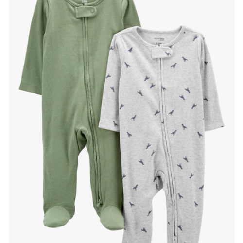Simple Joys by Carter's Baby Boys' 2-pack 2-way Zip Textured Sleep and Play