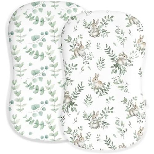 Baby Lounger Cover 2 Pack, Infant Lounger Cover, Bunny Meadow