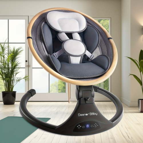 Portable Baby Swing Baby Swing Lightweight Compact Design, Soft Padded Seat with Safety Harness, Easy to Fold,for Newborns and Infants 0-12 Months 20 Lbs,Use As Hallowee & Christmas Gift