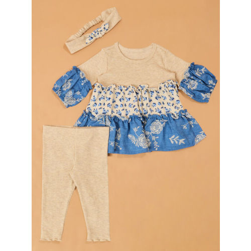 Maya Long Sleeve 3-Piece Baby Set