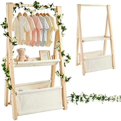 Baby Crate Closet for Baby Shower Double-Layer Baby Shower Basket