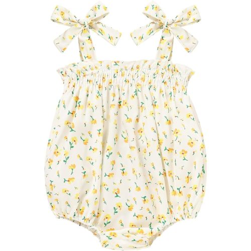 Baby Girl Summer Clothes Newborn Girl Outfits Cute Strap Baby Girl Romper Jumpsuit Infant Floral One Piece Bodysuit