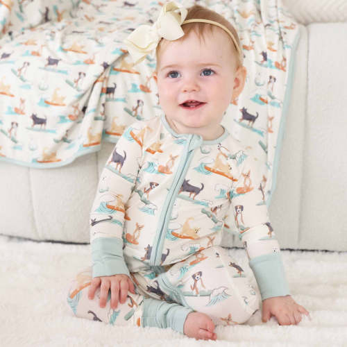 Paddle Pups Convertible Zip Romper