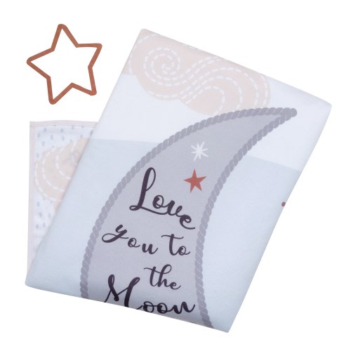 Lambs & Ivy Goodnight Moon Milestone Photo Opportunity Soft Fleece Baby Blanket