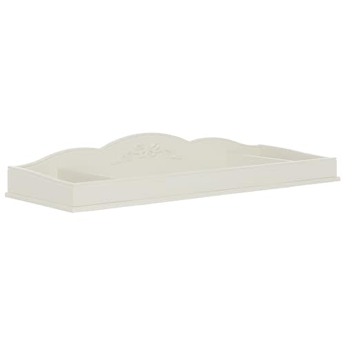 Evolur Aurora Change Tray|Lasting Quality|Intricate Ribbon Bow Scrollwork, Ivory Lace