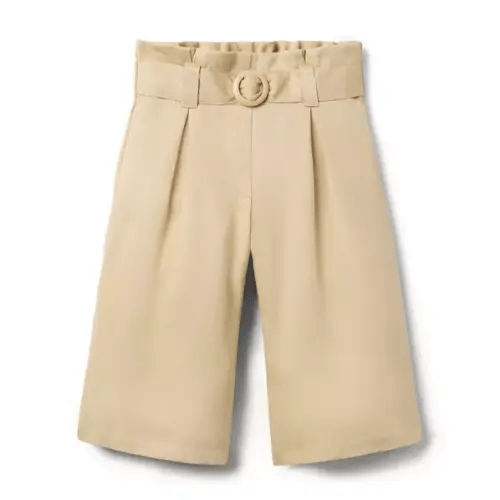 Girl Sandy Shores Belted Wide Leg Pant by Janie and Jack