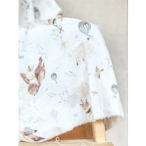 Cotton muslin / Dreamy Animals