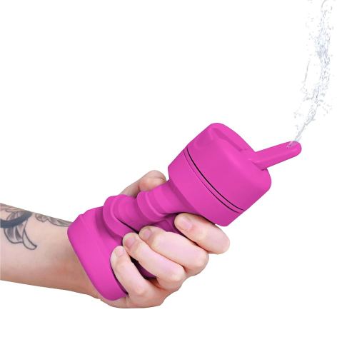 TUSHY Travel Bidet: Collapsible & Expandable for Discreet Portability | Refreshing Clean for Home, Camping, Outdoors & Travel (Helps Hemorrhoid Relief, Peri Bottle for Postpartum Care), Fuchsia Friday