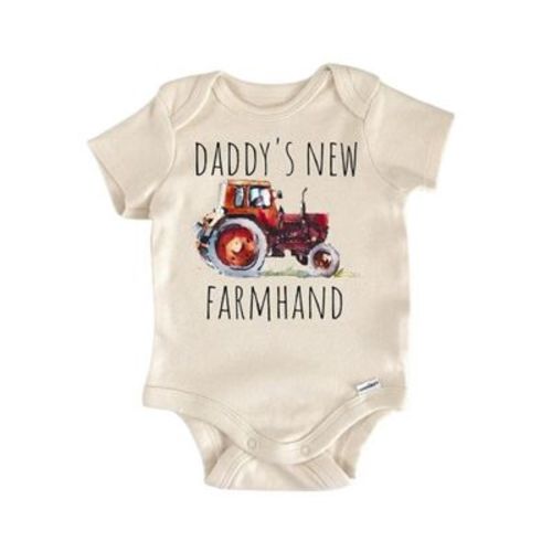 Farmhand Farmer Tractor - Baby Boy Girl Clothes Infant Onesie® Funny Cute Newborn GS1 BBY