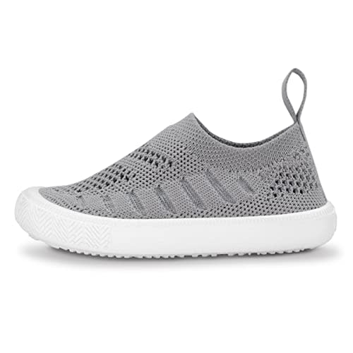 JAN & JUL Slip-on Knit Shoes, Machine Washable and Lightweight Sneakers for Toddler Boys and Girls