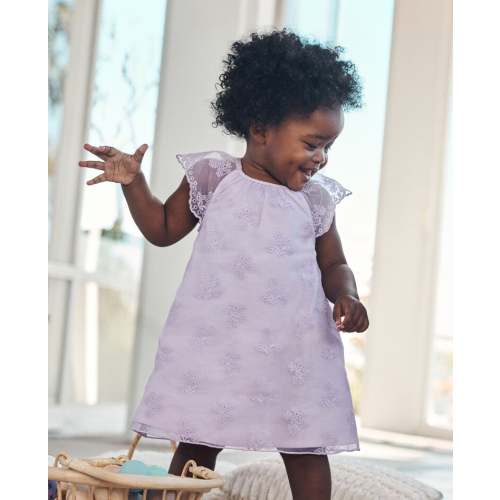 Baby Eyelet Organza Dress & Bloomers Set | Hanna Andersson