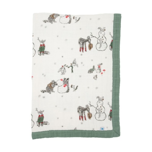 Cotton Muslin Baby Quilt, One Size