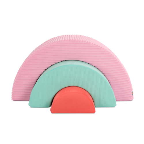 Battat Rainbow Arches Nesting Foam Arch 3-Piece Climber Soft Indoor Play Equipment for Infants 12 Months+