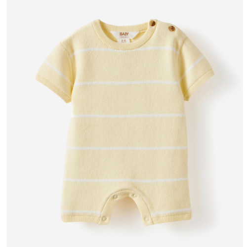 Organic Knit Short Sleeve All In One