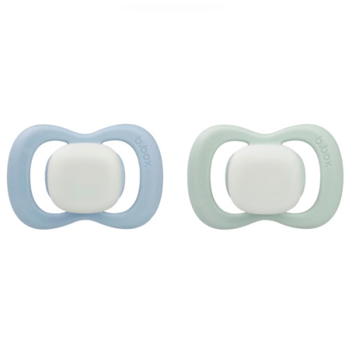 Glow-in-the-dark Pacifier Twin Pack – blue sage – b.box AU