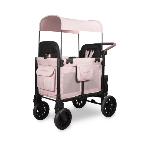 W2 Luxe Pro Stroller Wagon (2 Seater) - Blush Pink – WONDERFOLD