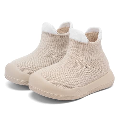 Baby Sock Shoes With Grip - Infant First Walker Shoes for Girls and Boys - Toddler Slipper Non Slip